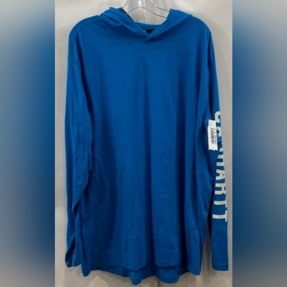 Carhartt Force Casual Long Sleeve Graphic Logo Hooded Tee Size 2XL MSRP $34.99 - Picture 2 of 5